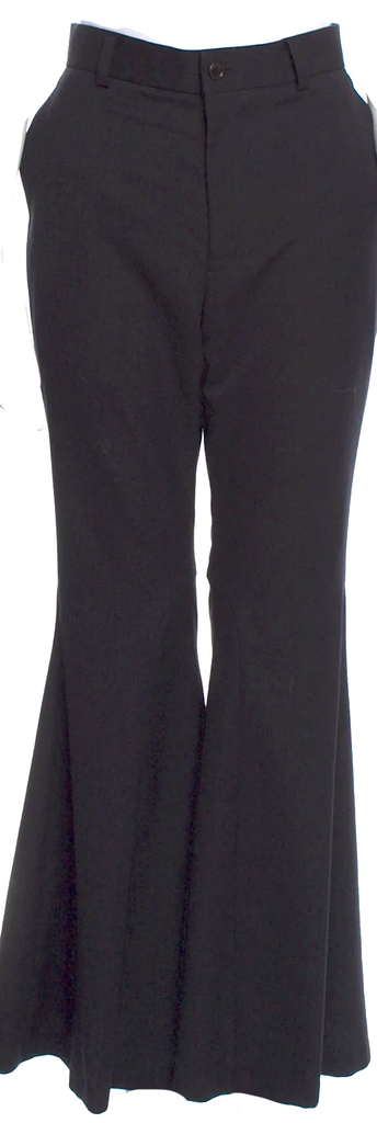 Comme des Garçons Japan. Noir Kei Ninomiya Midnite Navy Wool Wide Flare Leg Pants