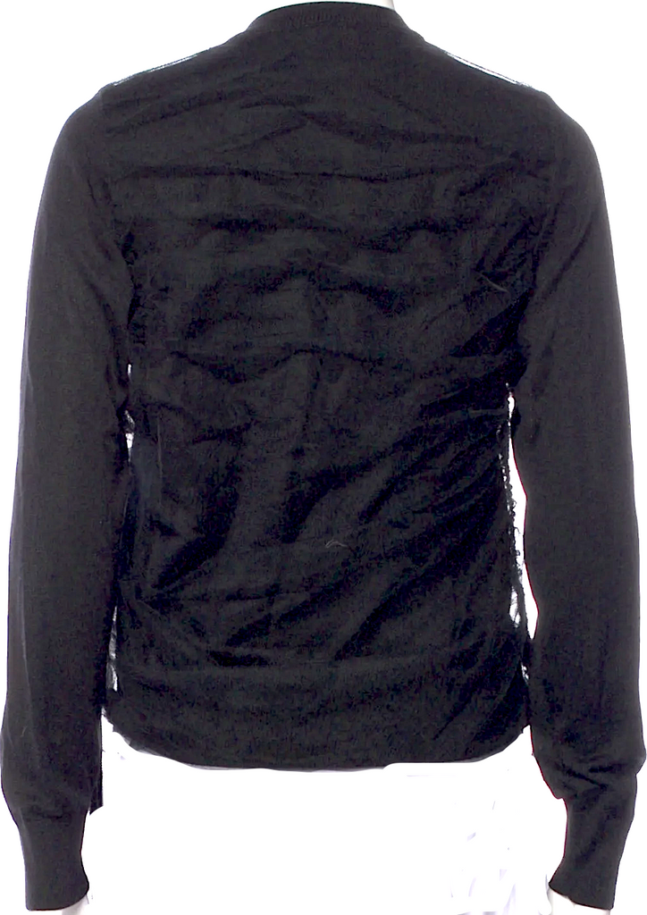 Comme des Garçons Noir Kei Ninomiya Japan. Black Various Fiber Cardigan/Button Top