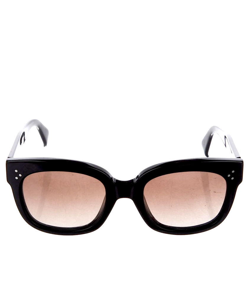 Celine Wayfarer Gradient Sunglasses by Phoebe Philo Paris. Black Acetate Gradient Lenses, Wayfarer Style