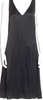 Celine Paris. PHOEBE PHILO. Vintage Black Viscose V-Neck Midi Length Dress