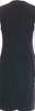 Celine Paris. PHOEBE PHILO. Black Viscose/Silk Blend Crew Neck Knee-Length Dress