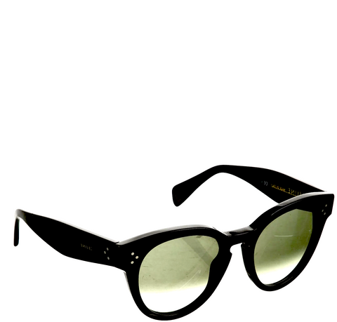 Celine Wayfarer Gradient Sunglasses by Phoebe Philo Paris. Black Acetate Gradient Lenses, Wayfarer Style