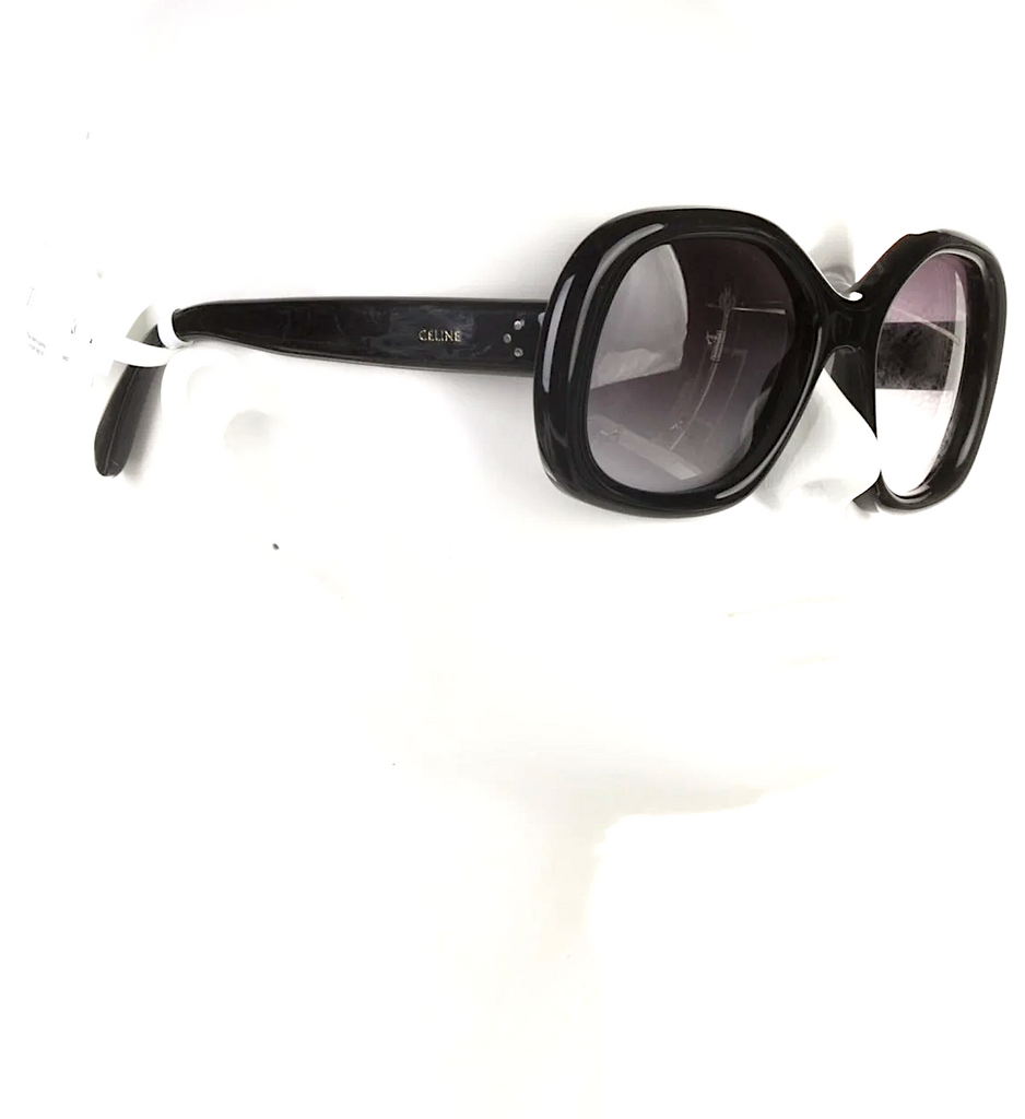 Celine Paris. By HEDI SLIMANE. Black Oversize Gradient Sunglasses