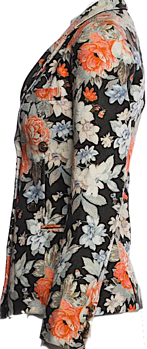 Celine Paris. PHOBE PHILO DESIGNER. Cotton Floral Print Blazer
