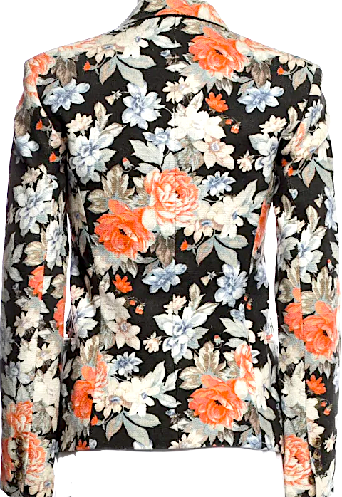 Celine Paris. PHOBE PHILO DESIGNER. Cotton Floral Print Blazer