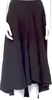 Celine Paris. BY PHOEBE PHILO. Black PolyTech Pleated Accents Midi Length Skirt