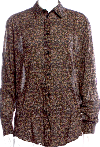Celine PARIS. PHOEBE PHILO Designer. Black Viscose Crew Neck Midi Length Dress