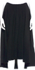 Celine PARIS. PHOEBE PHILO DESIGNER. Black Silk/Viscose Studded Accents Midi Length Skirt