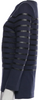 Celine Paris. PHOEBE PHILO. Dark Navy Cotton/Lambskin Striped Crew Neck Top