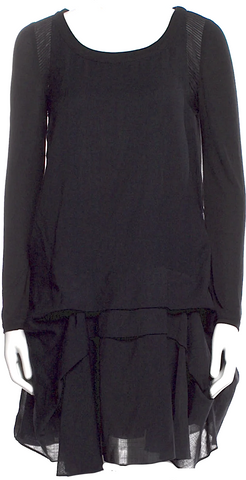 Ivan Grundahl Copenhagen. Black Sleeveless Mock Neck Sheath Maxi Dress