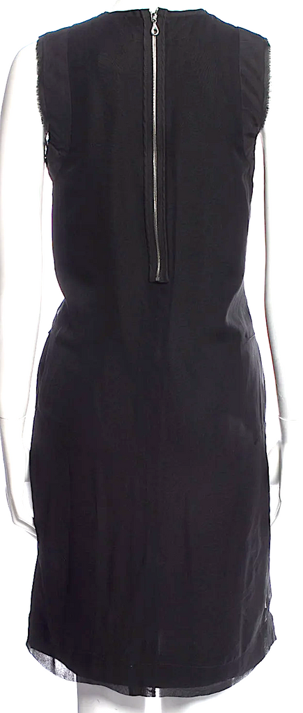 Chloe Paris. From the Fall/Winter 2006 Collection by Phoebe Philo. Black Silk Dress w/Ruffles