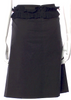 Chloé Paris. From 2002 Collection by PHOEBE PHILO. Vintage Black Cotton Knee-Length Skirt