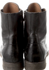 Chloé Paris. Black Vegan Side Zipper Leather Combat Boots Size: 38IT US: 8