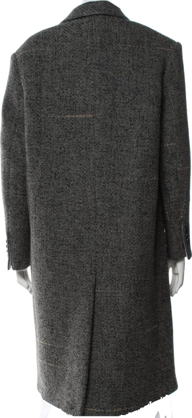RAF SIMONS FOR Calvin Klein 205W39NYC.  Virgin Wool Tweed Pattern Coat