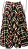 Calvin Klein/RAF SIMONS 205W39NYC.  Plaid Print Midi Length Skirt