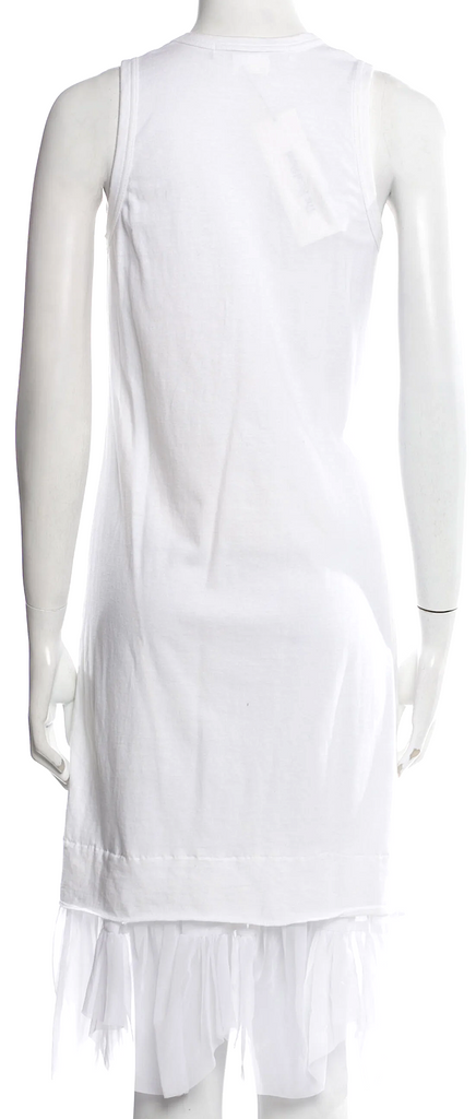 Comme des Garçons Comme des Garçons  Japan. 2009 Collection White Cotton Vintage Midi Length Dress