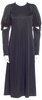 Comme des Garçons Japan. Black Triacetate Blend Crew Neck Midi Length Dress