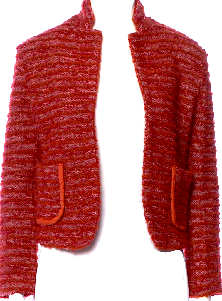 COMME des GARÇONS JAPAN. TRICOT. Vintage 2005 Collection Wool Blend Sweater Coat