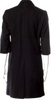 Comme des Garçons Japan. Black 3/4 French Sleeve Wool Peacoat