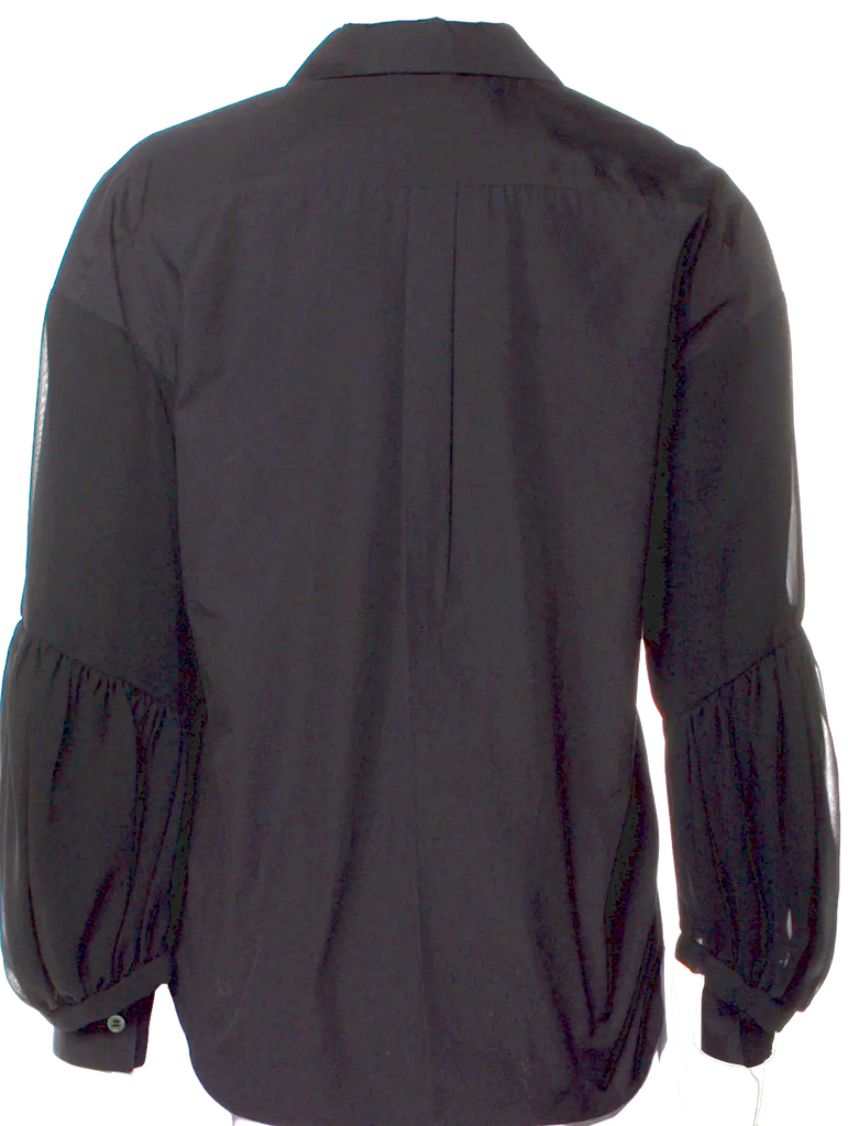 Comme des Garçons Comme des Garçons Japan. NEW W/TAGS. Black Long Sleeve Button-Up Top