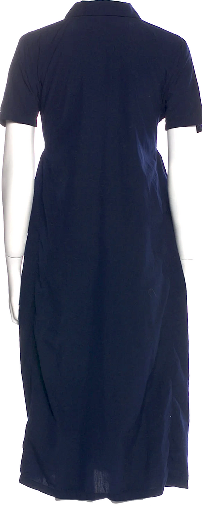 Comme des Garçons Japan. Blue Cotton Shirt Dress Midi Length Dress