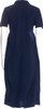 Comme des Garçons Japan. Blue Cotton Shirt Dress Midi Length Dress