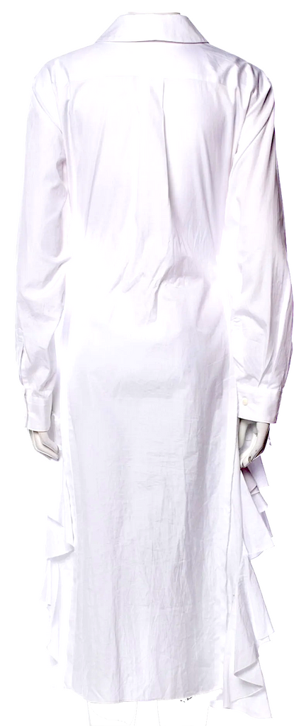 Comme des Garçons Japan. Collection. White Cotton Long Dress