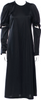Comme des Garçons Japan. Black Crew Neck Midi Length Dress