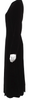 Comme des Garçons Comme des Garçons Japan. Black Rayon Scoop Neck Long Dress