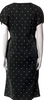 Comme des Garçons Japan. Black Cotton Printed Midi Length Dress