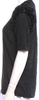 Comme des Garçons Comme des Garçons Japan. Black Poly/Linen Ruffle Embellishment Sweater
