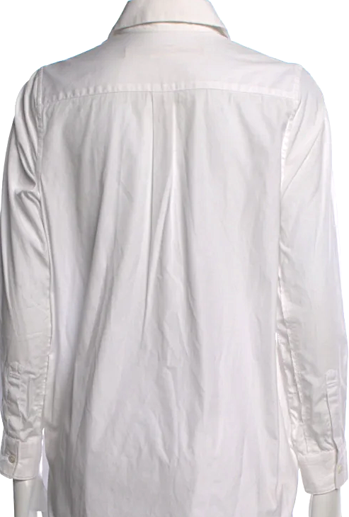 Comme des Garcons Japan. White Ruffle Long Sleeve Blouse