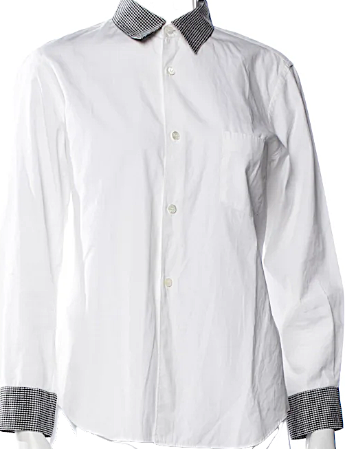 Comme des Garçons Comme des Garçons JAPAN. White Long Sleeve Button-Up Top