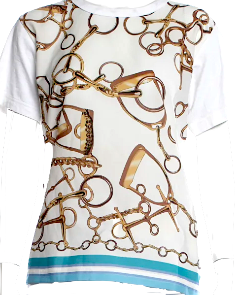 Comme des Garçons Japan. Girl Label  Cotton Graphic Print Crew Neck Shirt