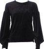Comme des Garçons Comme des Garçons JAPAN. Black Dolman Sleeve Crew Neck Top