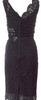Dolce & Gabbana Italy. Black Acetate Blend Lace Pattern Dress