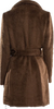 Donna Karan NY. NEW. NWT. Vintage Brown Wool Blend Belted Wide Collar Long Coat