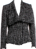 Donna Karan NY. Grey Tweed Pattern Blazer
