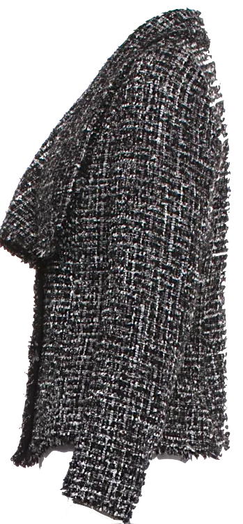 Donna Karan NY. Grey Tweed Pattern Blazer