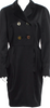 Genny Italy. Black Wool Peacoat