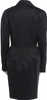 Genny Italy. Black Wool Peacoat