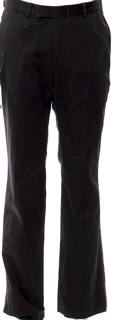 Gucci Italy. Black Cotton/Elastane Web Accent Pants