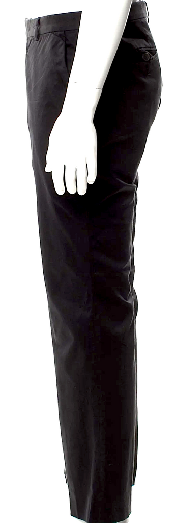 Gucci Italy. Black Cotton/Elastane Web Accent Pants