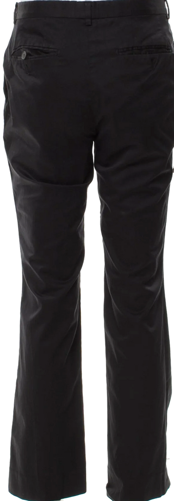 Gucci Italy. Black Cotton/Elastane Web Accent Pants
