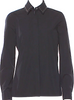Gucci Italy. Black Crystal Embellished Collar Long Sleeve Blouse