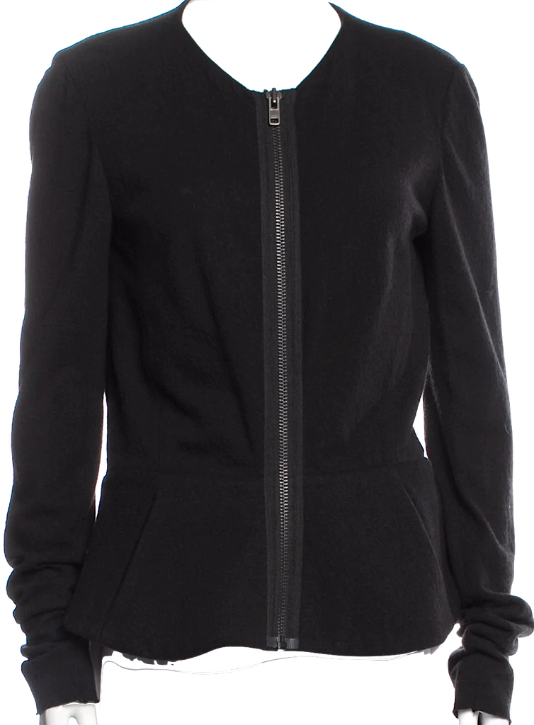 Haider Ackermann Belgium. Black Zippered Jacket