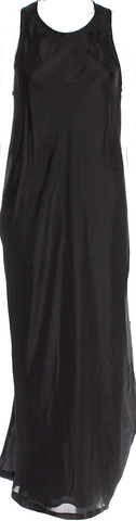 Dolce & Gabbana D&G Italy. Black Ruched Front Zip V Neck Dress