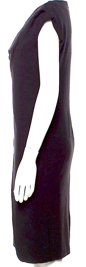 Hussein Chalayan Vintage Black PolyTech Blend Knee-Length Dress