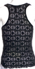 ISABEL MARANT Paris. Black Lace Pattern Scoop Neck Top