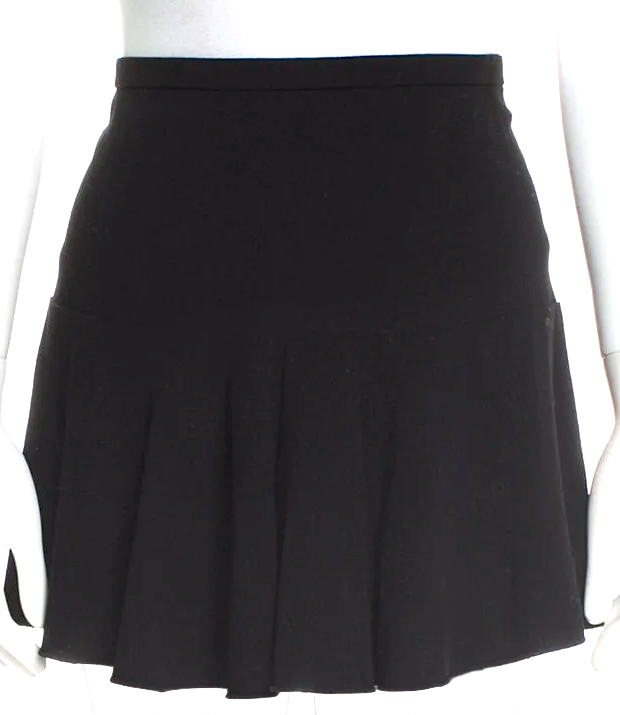 ISABEL MARANT PARIS. Black Acetate Blend Mini Skirt